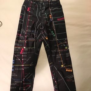 Terez NYC Subway Map Leggings